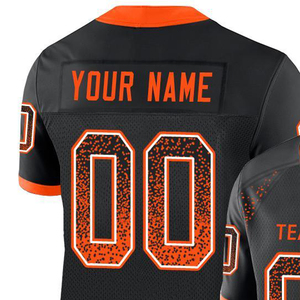 เสื้อฟุตบอลอเมริกันแบบซับลิเมชั่นสั่งทำพิเศษ 100% โพลีเอสเตอร์ ชุดลำลองแบบกำหนดเอง OEM ชุดทีมพิมพ์ลายสำหรับนักกีฬา ระดับมืออาชีพ - Product Image 3