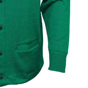 Custom College Wear <b>Cardigan</b> <b>Sweater</b> Long Sleeve green <b>Cardigan</b> with Embroidery logo Knitted <b>Sweater</b> <b>Cardigan</b> - Product Image 6