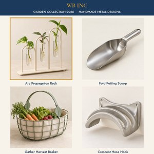Metal Propagation Station with Three <b>Glass</b> Test Tubes Plant Terrarium Stand Cream Iron Hydroponic <b>Vase</b> - Product Image 3