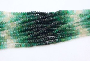 ลูกปัดอัญมณีสีเขียวมรกตแบบเหลี่ยมเพชรพลอยธรรมชาติ - Product Image 4