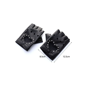 Guantes de Cuero de Medio Dedo para Baile - Guantes de Pole Dance con Medio Dedo y Agarre Fuerte, la Mejor Calidad - Product Image 3