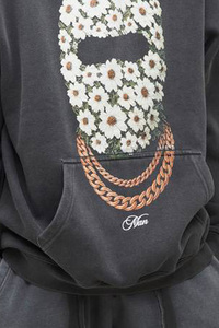 <b>Custom</b> Screen Print Design Cotton Fleece Sun Fade Men's Graphic Hoodies Streetwear Pullover Sweatshirt Manufacturer Supplier OEM - Product Image 6