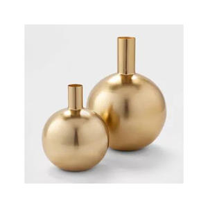 Florero Decorativo de Aluminio para Mesa de Centro, Mesa de Comedor y Decoración de Escritorio de Oficina - Product Image 1