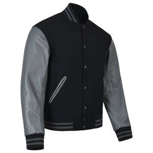 Chaqueta Deportiva Universitaria de Moda para Hombre, Chaqueta Varsity con Logotipo Bordado Personalizado, Diseño OEM, Chaquetas de Ciclismo Varsity - Product Image 2