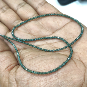 Perles facettées en diamant bleu naturel de haute qualité pour la fabrication de bijoux, taille 1,5-2,5 mm - Product Image 1