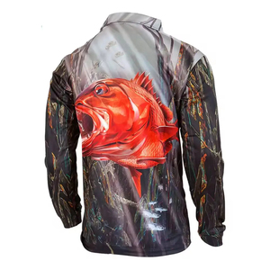 เสื้อเชิ้ตตกปลาผู้ชายกันน้ำ UPF 50+ ระบายอากาศ แห้งเร็ว สำหรับกิจกรรมกลางแจ้ง ล่าสัตว์ แขนยาว ผ้าโพลีเอสเตอร์/คอตตอน - Product Image 2