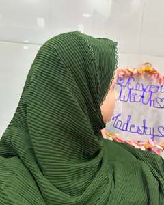 Fine Drape <b>Scarf</b> Fabric Cotton Viscose Polyester Lightweight Woven Textile Fashion Accessory OEM ODM Private Label Manufacturer - Product Image 3