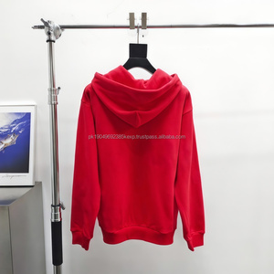 Sweat à capuche 100 % coton épais 500 g pour homme, personnalisable avec impression, fermeture éclair, style hip-hop streetwear décontracté d'automne avec col à capuche - Product Image 2