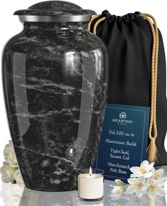 Trusted Manufacturer Artistic Funeral <b>Memorial</b> Urn Designed in Durable Metal with Elegant Decorative Finish for Adult Ashes - Product Image 5