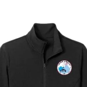 Sweat-shirt à col zippé léger pour femmes Jack and Jill, noir, demi-zip, respirant, vêtements de sport décontractés - Product Image 2