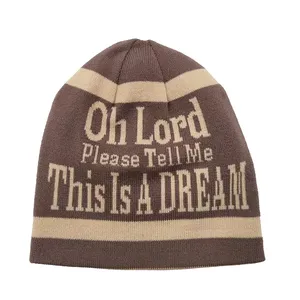 Vente en gros de bonnets en laine tricotée de haute qualité personnalisés, bonnets chauds d'hiver pour hommes et femmes, vente en gros de bonnets en laine tricotée de haute qualité personnalisés - Product Image 6