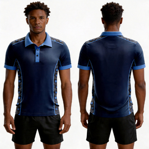 Polo sublimé à manches courtes style polynésien et maori, avec logo OEM imprimé, livraison en 7 jours - Product Image 1