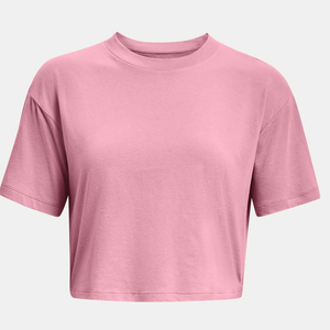 T-shirt court pour femme de fabricant de premier plan, col rond, respirant, manches courtes, coupe ample, couleur unie - Product Image 5