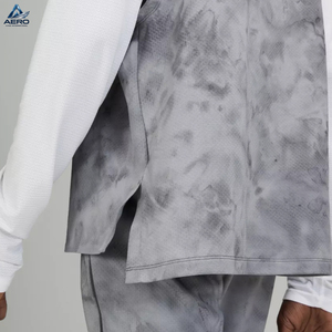 Sudadera sin mangas con capucha de diseño personalizado para hombre, estilo Tie Dye, hombros caídos, lavado mineral, para gimnasio y ropa urbana, de buen proveedor, último estilo - Product Image 6