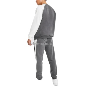 2025 último diseño personalizado ropa de gimnasio para hombres color bloque jogging deportes chándal Etiqueta Privada chándal impreso para el invierno - Product Image 3