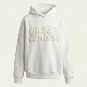 Custom <b>Drop</b> Shoulder Women Oversized Hoodie 100% Cotton Fleece Winter Lightweight Pullover Style Full Sleeves Customized Logo - Product Image 3