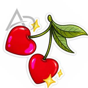 Porta Pestañas Acrílico con Diseño de Cereza y Corazón, con Imanes, Impresión de Logotipo Personalizado, Diseño Brillante de Cereza - Product Image 6