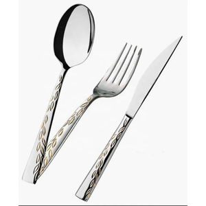 Restaurant Stainless Steel <b>Flatware</b> Set Fork Spoon Knife Modern Design Dishwasher Safe Lightweight for Hotel Catering Banquet - Product Image 6