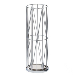 Premium OEM Gold Metal Umbrella Holder with Minimal Vertical Pattern for Stylish Home and Hotel Use - Product Image 1