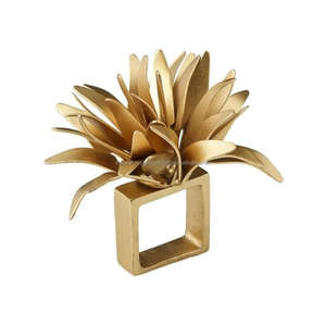 Servilleteros al por mayor con acabado dorado, decoración de boda y cena de vacaciones, servilleta de metal ajustable, servilleta/anillos de tejido, venta - Product Image 6