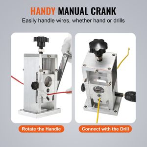 Lightweight Aluminum Hand-Operated <b>Wire</b> <b>Stripper</b> 0.06-1.5 Cable Removal Tool Drill Attachment Option Clear Wiring Accessories - Product Image 3