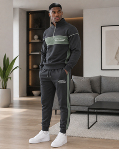 Conjunto de Pantalones y Sudadera Deportiva para Hombre de Khawaja Rafique Ullah Enterprises, Formal, 100% Algodón, Manga Larga, con Botones de Cuerno, para Primavera - Product Image 3