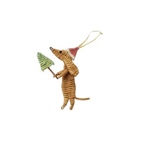 Wholesale Supplier Woven Rattan Dog Miniature Statue with rattan present and gift Charming Animal Figurine Home Decor - Product Image 3