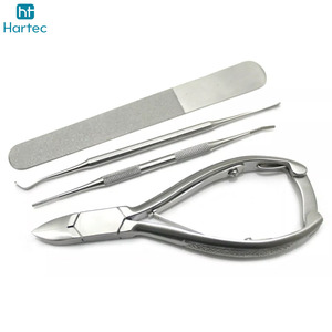 Ensemble de 4 instruments en acier inoxydable pour podologie, coupe-ongles, outils de soin des pieds, instruments chirurgicaux - Product Image 2