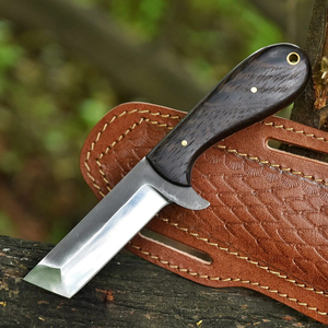 Couteau de boucher en acier au carbone, lame en acier au carbone de qualité supérieure, fabriqué à la main, manche robuste et durable, couteau utilitaire robuste pour l'extérieur - Product Image 1