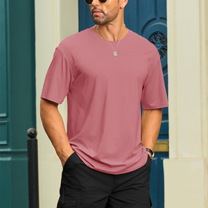 เสื้อยืดผู้ชายทรงหลวมใส่สบายสไตล์สตรีทแวร์ลำลองผ้าฝ้ายระบายอากาศแห้งเร็วสำหรับฤดูร้อน ขนาดสั่งทำได้ - Product Image 4