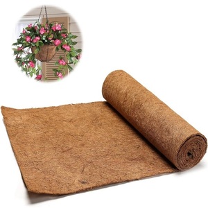 Biodegradable Coir Needle Felt <b>Mats</b> & <b>Rolls</b> Modern Garden Landscaping Soil Moisture Retention Coconut Fiber Eco Friendly Bulk - Product Image 1