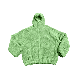 Chaqueta de Forro Polar con Capucha para Hombre, Gruesa, Cálida, Informal, para Invierno, con Cierre de Cremallera, Forro de Sherpa, Corte Regular, Color Sólido - Product Image 3