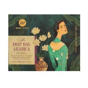 Venta al por mayor 100g caja de café molido tostado bolsa de goteo colgante bolsa de oreja en tendencia Arábica mezcla Robusta OEM/ODM café instantáneo - Product Image 2