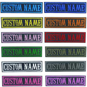 Custom <b>Name</b> Eco-Friendly Embroidered <b>Iron</b>-<b>On</b> Canvas Patches Rectangle Fabric Badge for Cloth Use - Product Image 1
