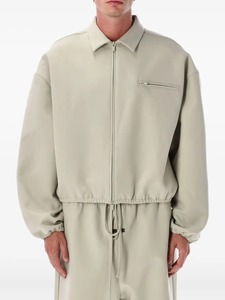 Ensemble veste zippée et pantalon de survêtement large en toile urbaine premium 2026 – Vente en gros - Product Image 4