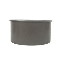 Moule à gâteau rond en acier au carbone de 18cm (7 pouces) de profondeur avec base antiadhésive pour four