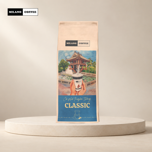กาแฟโรบัสต้าบดละเอียด คลีนโฟลว์ 250 กรัม คั่วเข้ม บดละเอียดสม่ำเสมอ ผสมเนยและเกลือ กาแฟดริป ขายส่ง - Product Image 3
