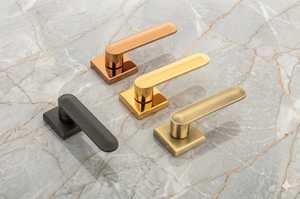 Modern Door <b>Handles</b> Lever Door <b>Handles</b> Square Rose Door <b>Handles</b> Interior Door Hardware Premium Minimalist Design Fits modern - Product Image 1