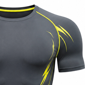 Ensemble de t-shirt et short de sport pour homme JACK KESTAR SPORTS WEAR, été, athlétique, polyester/coton, séchage rapide, léger, pour la remise en forme et la salle de sport - Product Image 6