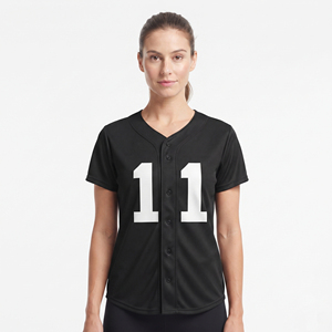Maillot de baseball respirant en maille polyester pour femme, chemise de baseball à boutons intégraux, maillot de sport pour équipe de baseball féminine, sublimation - Product Image 6