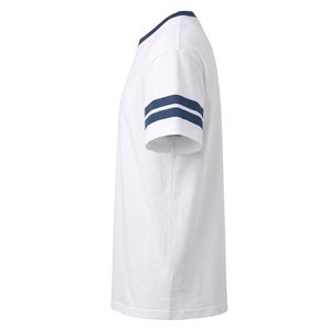 เสื้อยืดโอเวอร์ไซส์ทรงหลวมสำหรับผู้ชาย พิมพ์โลโก้ตามสั่ง ผ้าคอตตอนหนานุ่ม สไตล์สตรีทแวร์ วินเทจ ทนทานต่อการใช้งานหนัก - Product Image 3