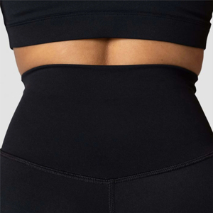 Ensemble de vêtements de sport noirs unis OEM en gros, Leggings d'entraînement premium pour femmes, Ensemble Athleisure, Fabricant de vêtements - Product Image 6
