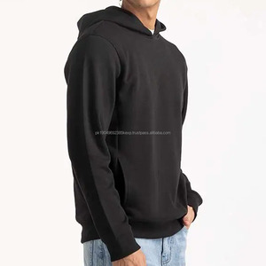 Sudadera con Capucha de Felpa 100% Algodón para Hombre, Corte Holgado, Estilo Informal, con Sudadera Gruesa de Invierno, Diseño Sólido - Product Image 4