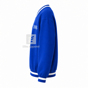 Sudadera Universitaria Transpirable Personalizada de la Hermandad Zeta Phi Beta con Logotipo Bordado en la Parte Delantera, Azul y Blanca, Manga Larga para Mujer - Product Image 4