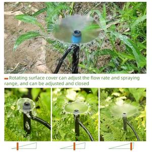 DaringFish Arroseur automatique moderne réglable à piquet de sol à cercle complet pour système d'irrigation de jardin par tuyau, noir - Product Image 6