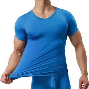 Casual Wear <b>Man</b> Undershirt Top Trend Anti Wrinkle Breathable Premium Quality Cheap Price <b>Man</b> Undershirt with Custom Logo/Colors - Product Image 5
