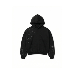 Nuevas sudaderas con capucha de forro polar grueso 100% algodón con pedrería, personalizables con logotipo, a la moda, para mujer, talla grande. - Product Image 1