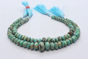 Cuentas facetadas de turquesa de Arizona AAA, 7-12 mm, cuentas de piedras preciosas de turquesa, 9 pulgadas, cuentas naturales de turquesa de Arizona - Product Image 5