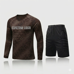 Nouvelle arrivée, uniforme de gardien de but de football pour adultes, design de logo personnalisé, haute qualité, 100% polyester, uniforme de gardien de but personnalisé par sublimation - Product Image 1