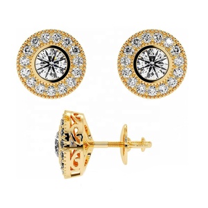 Orecchini a Spirale con Chiusura a Pressione in Titanio F136 e Moissanite, Design Unico, Personalizzabili, Vendita all'Ingrosso - Product Image 2